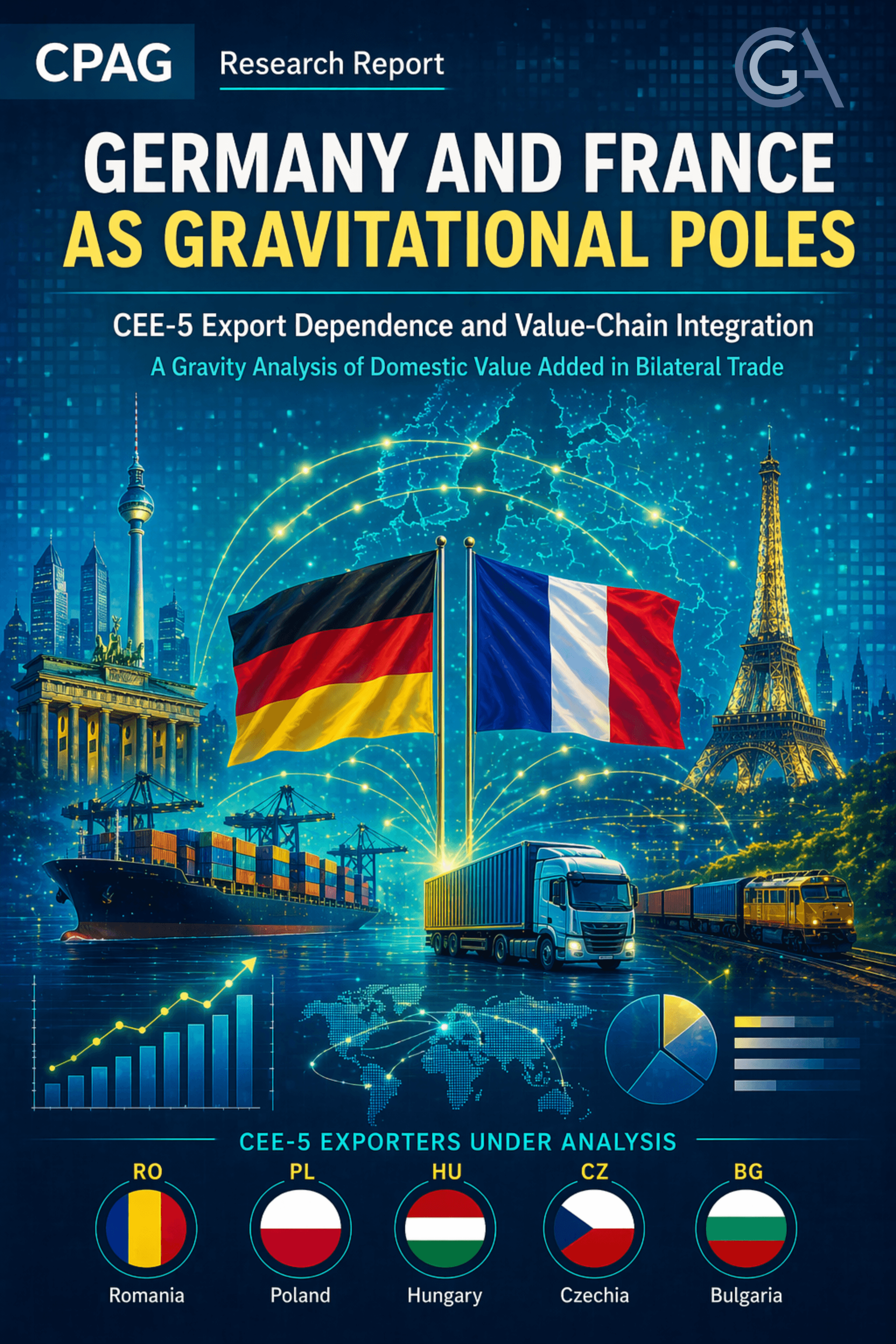 Germany & France as Gravitational Poles